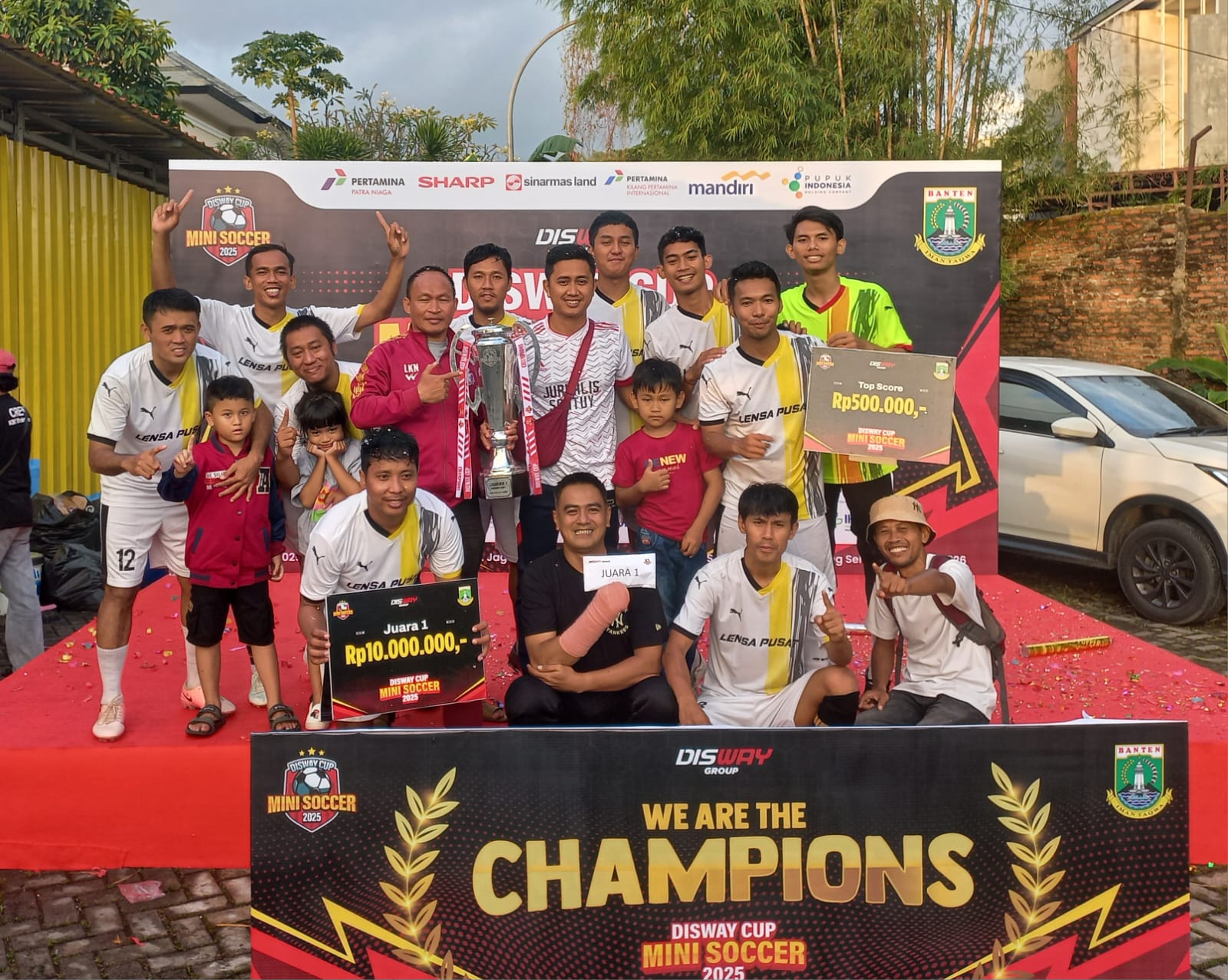 Pokja Wartawan Jakpus Juara Disway Cup Mini Soccer 2025