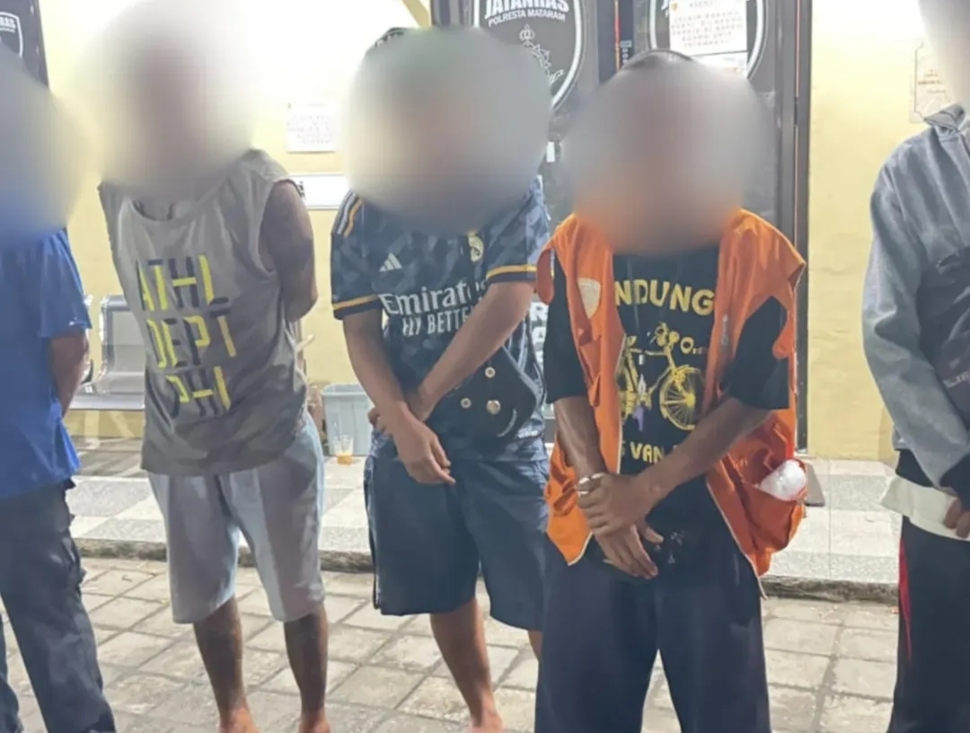 Bikin Resah, 5 Jukir Liar Berkedok Preman di Mataram Ditangkap