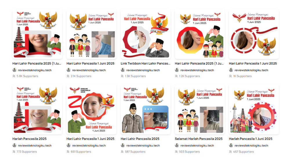 25 Twibbon Hari Lahir Pancasila 2025 Gratis Lengkap Ucapan, Yuk Pasang dan Bagikan ke Medsos