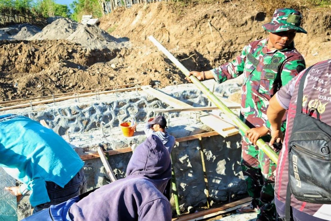Jarak Tempuh ke Sawah Jadi Dekat, Jembatan Linpas TMMD Segera Tuntas