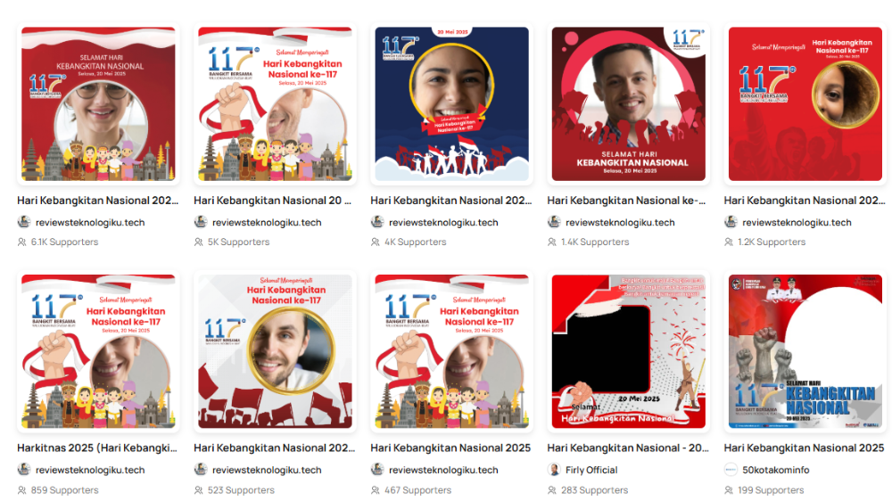 35 Link Twibbon Hari Kebangkitan Nasional 2025 Terbaru dan Ucapan, Jadikan Foto Profil di Medsos