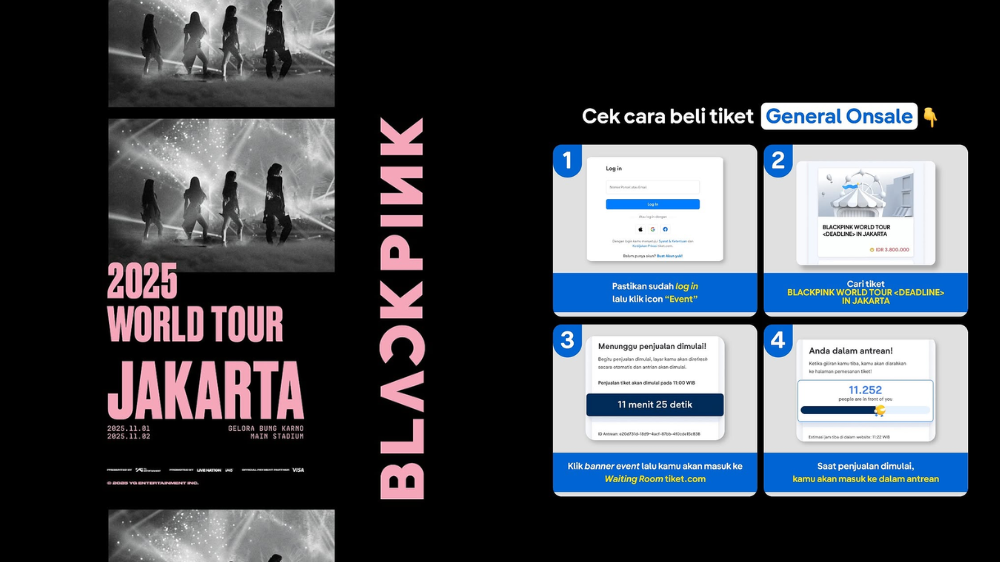 Hari Ini! Link dan Cara Beli Tiket Konser BLACKPINK di Jakarta 2025, Dibuka Pukul 11.00 WITA