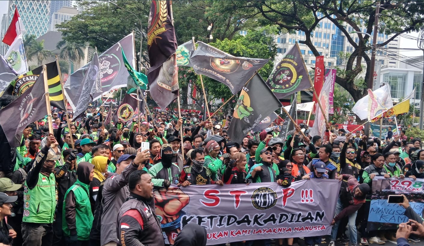 Ada Demo! Driver Ojol Hingga Kurir Paket Kompak Mogok 'Ngebid' Hari Ini, Menhub Beri Teguran Tegas!