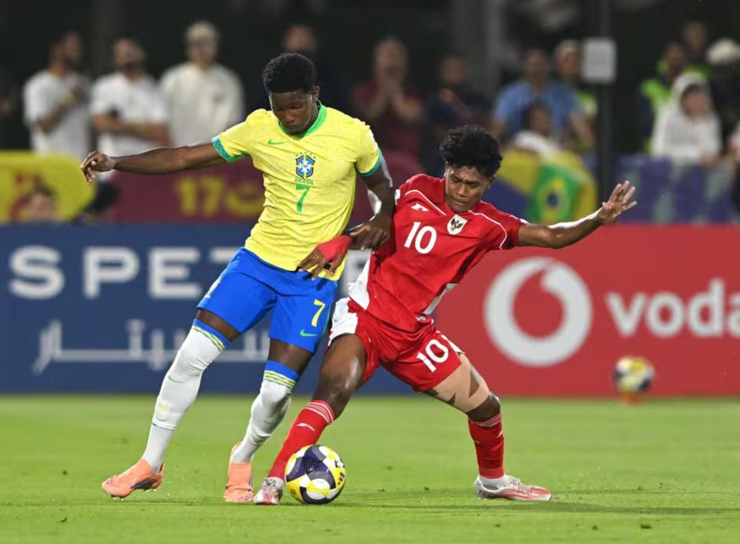 Brasil Hantam Indonesia 4-0, Garuda Muda Masih Berpeluang Lolos jika Menang di Laga Terakhir