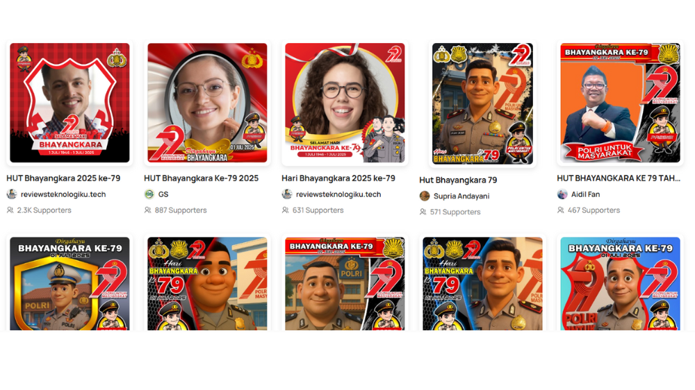 25 Link Twibbon HUT ke-79 Bhayangkara 2025 Gratis dan Ucapan, Rayakan ke Medsos