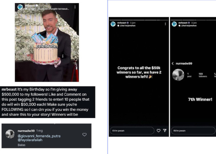 Viral! Mr Beast Kasih Perempuan Indonesia Ini Hadiah Rp800 Juta, Netizen: Yang Sirik Lapor Massal