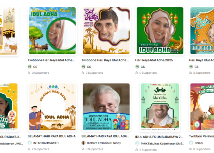 10 Twibbon Idul Adha 2025 Gratis dan Estetik, Lengkap Ucapan untuk Update di Medsos