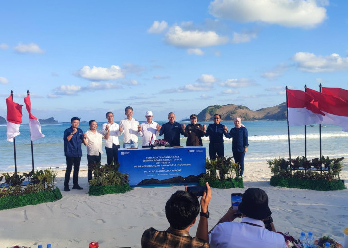 Resmi! Investor Jepang Tanam Modal Rp 2,1 Triliun di Kawasan Pantai Tanjung Aan Mandalika