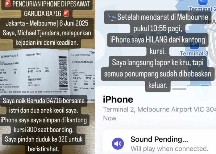 Ponsel Penumpang Hilang, Garuda Indonesia Bebastugaskan Seluruh Awak Kabin yang Bertugas