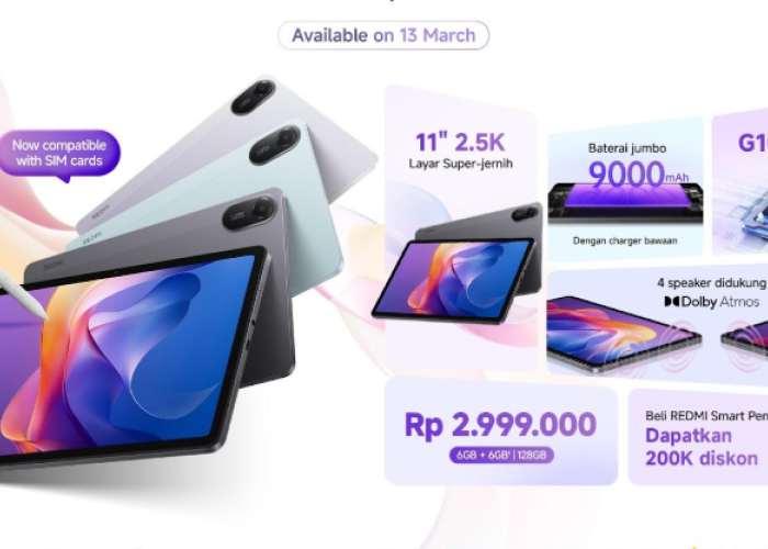 Harga REDMI Pad 2 4G, Resmi Meluncur di Indonesia dengan Kapasitas Baterai Jumbo