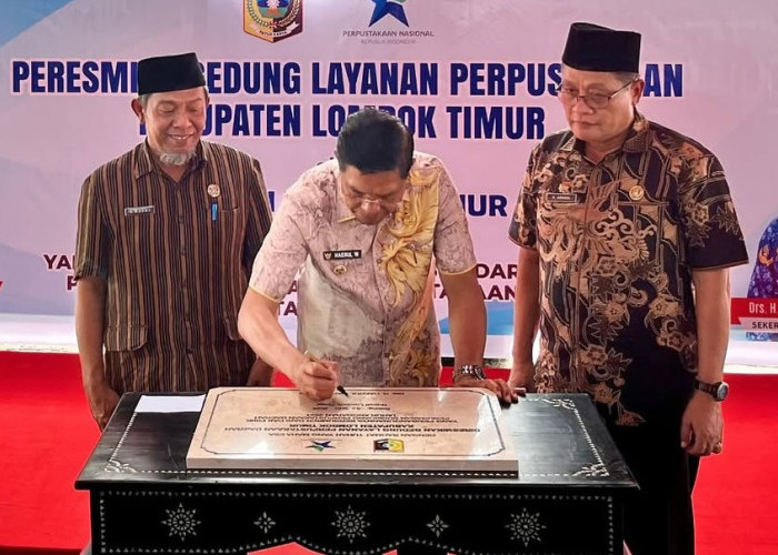Gedung Layanan Perpustakaan Daerah Lombok Timur Diresmikan, Telan Biaya hingga Rp 9,7 Miliar